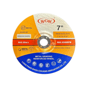 WGW Disco para corte de metales de larga duración, 180 mm x 6,0 x 22,23 mm, amoladora angular portátil de alta dureza de 80 m/s 