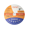 Disco de corte abrasivo de óxido de aluminio de alta dureza WGW T41 de 9 pulgadas para acero inoxidable (3 mm)