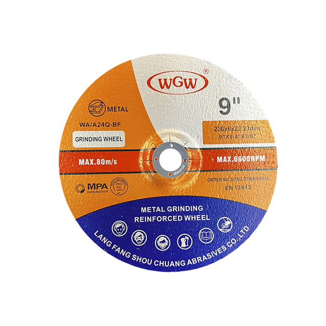 WGW Disco para corte de metales de larga duración, 230 mm x 6,0 x 22,23 mm, amoladora angular portátil de alta dureza de 80 m/s 