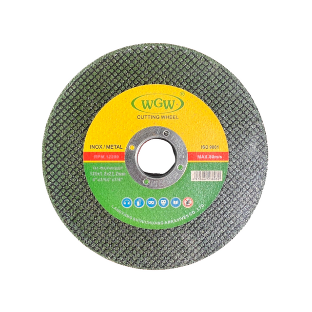 WGW Disco para corte de metales de larga duración, 125 mm x 1,2 x 22,23 mm, amoladora angular portátil de alta dureza de 80 m/s 