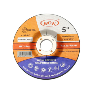 WGW Disco para corte de metales de larga duración, 125 mm x 6,0 x 22,23 mm, amoladora angular portátil de alta dureza de 80 m/s 