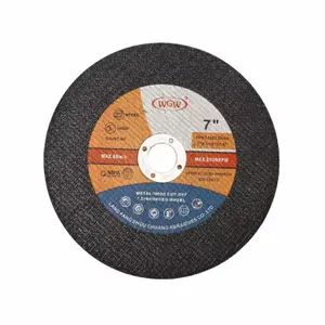 Disco abrasivo de óxido de aluminio WGW T41 180 × 1,6 × 22,23 mm Rueda abrasiva de alta dureza de 7 pulgadas para amoladora angular de metal de acero inoxidable con certificación ISO9001 MPA 