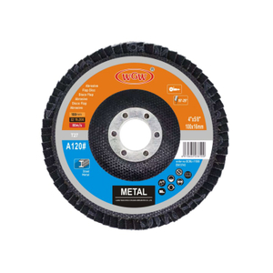 Disco de aleta de óxido de aluminio de 4 pulgadas MPA EN12413 Disco de aleta rápido certificado de seguridad de alta eficiencia para amoladora angular Rectificado de metales Servicio de pedido OEM personalizado 