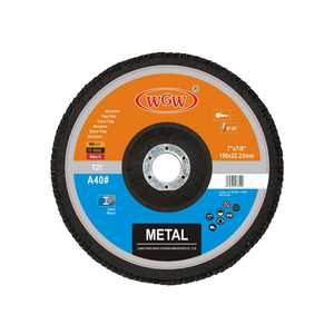 Disco abrasivo de acero inoxidable de 7 pulgadas, rueda de pulido rápido de 180 mm para acero y metal, soporte personalizado OEM (disco de aleta)